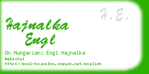 hajnalka engl business card